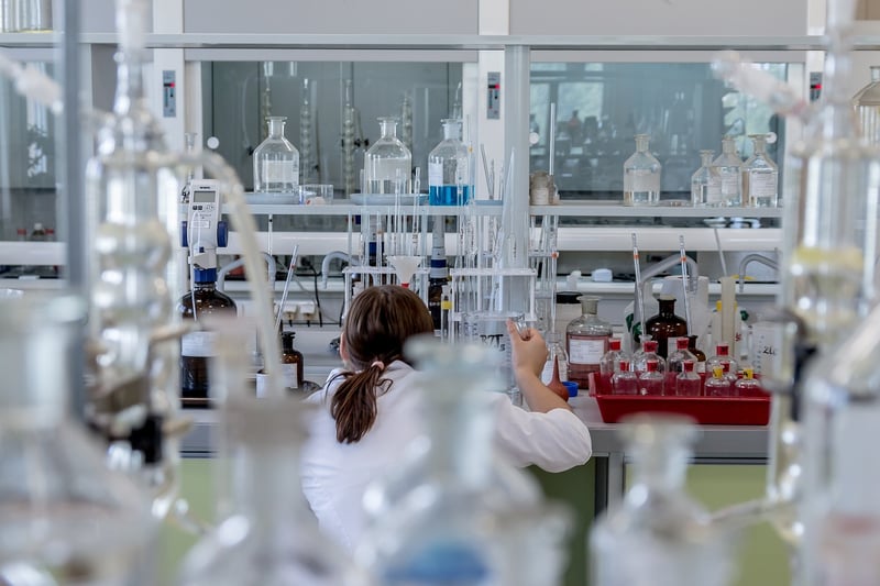 Scientist Researching in Laboratory